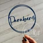 Pack 6 Topos de Bolo Parabéns/Feliz Aniversário - Image 4