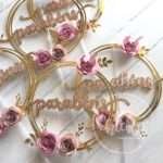 Topo de Bolo Parabéns com Flores de Enrolar - Image 2