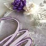 Topo de bolo Mãe com flores