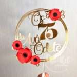 Topo Redondo com Papoilas