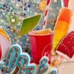 Topo de bolo Pool Party