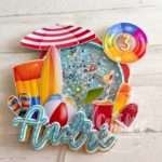 Topo de bolo Pool Party