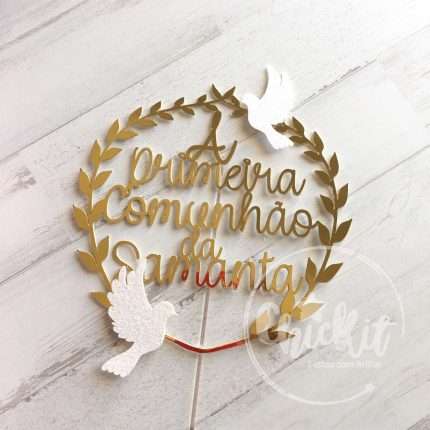 Topo de Bolo Primeira Comunhão