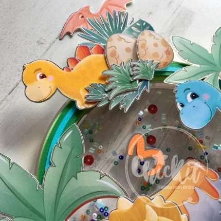 Topo de Bolo Dinossauros Baby