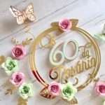 Topo Redondo com Flores