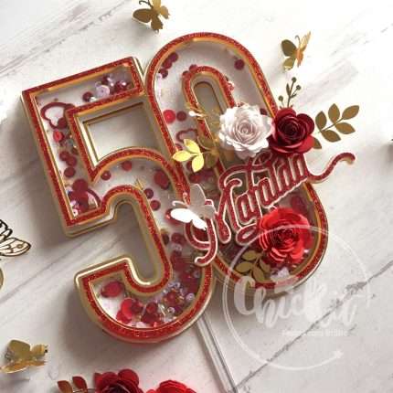 Topo de Bolo Idade Shaker