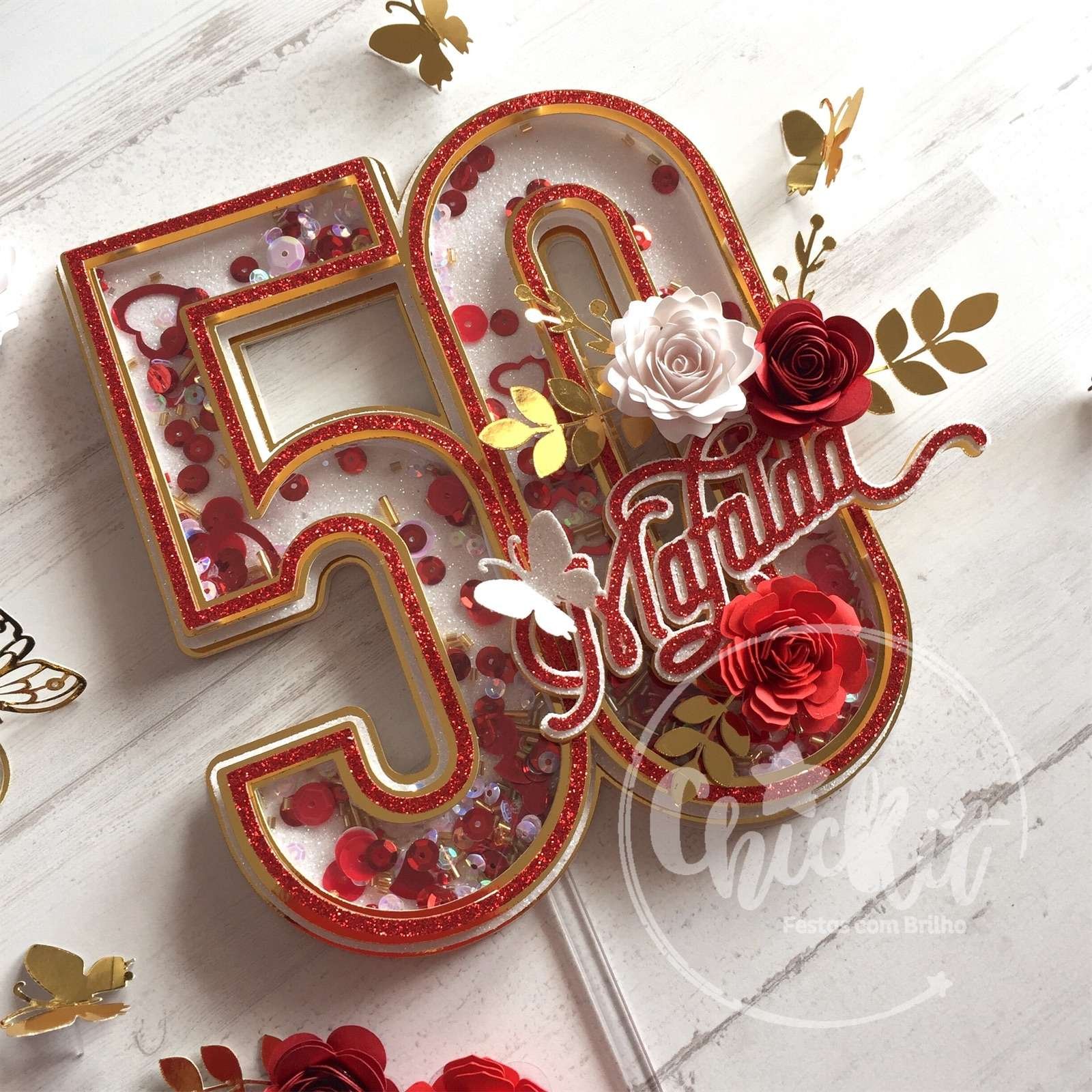 Topo de Bolo Idade Shaker Topo de Bolo Idade Shaker