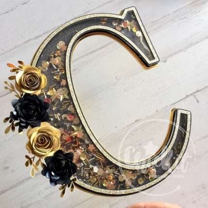 Topo de Bolo Letra Shaker