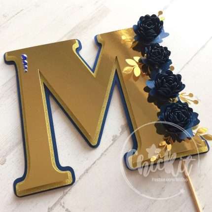 Topo Letra com Flores