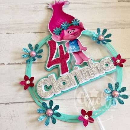 Topo de Bolo Princesa Popy