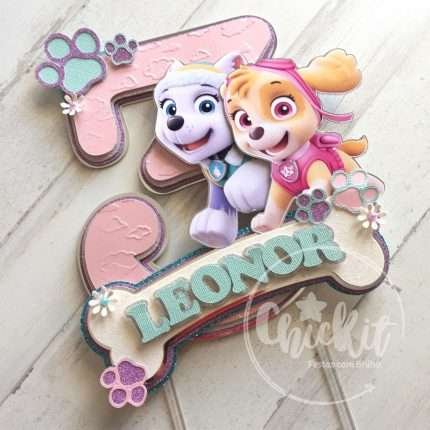 Topo de Bolo Patrulha Pata