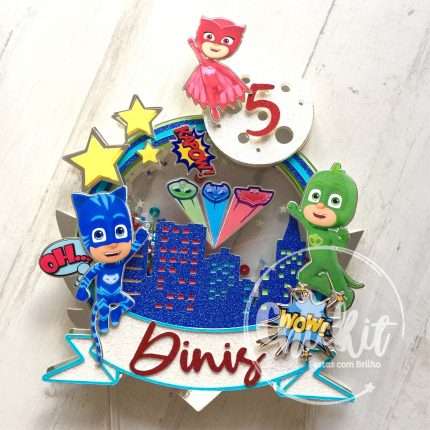 Topo de Bolo PJ Masks