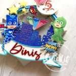 Topo de Bolo PJ Masks