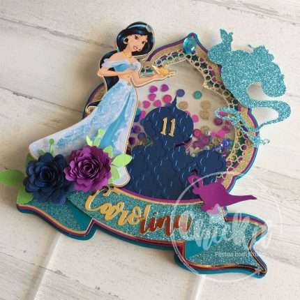 Topo de Bolo Jasmine Shaker