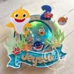 Topo de Bolo Baby Share com Luz Led