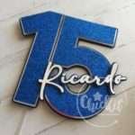 Topo de Bolo Idade com Nome