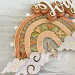 Topo de Bolo Arco-Íris Boho - Image 4