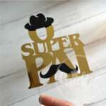 Pack 6 Topos de Bolo O Super Pai - Image 3