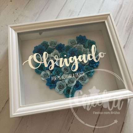 Quadro Flores de Papel