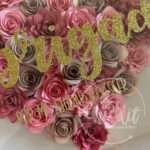 Quadro Coração Flores de Papel 20x25cm - Image 7