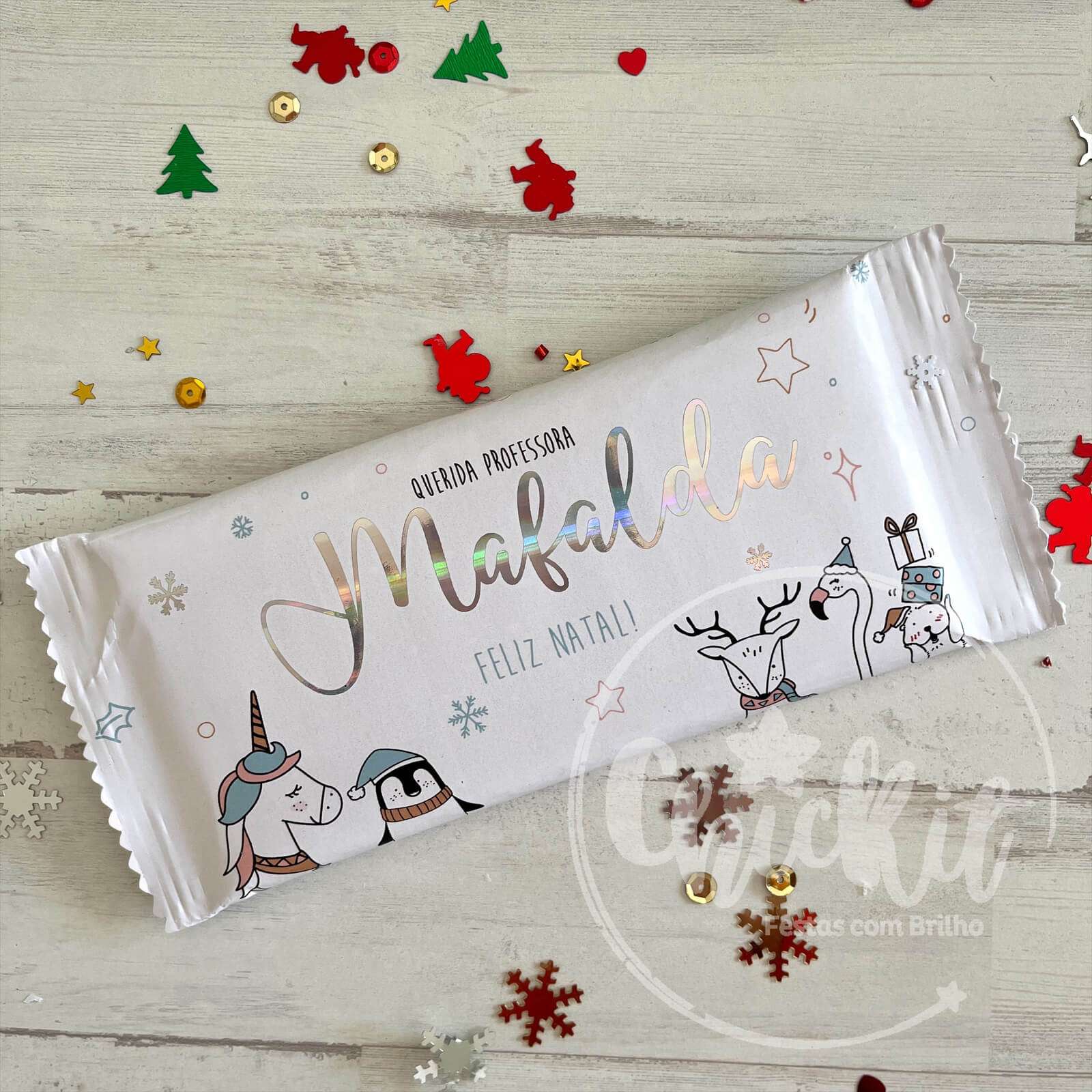 Chickit_ChocolatePersonalizado_03 Chocolate Personalizado Animais 100g - Image 1