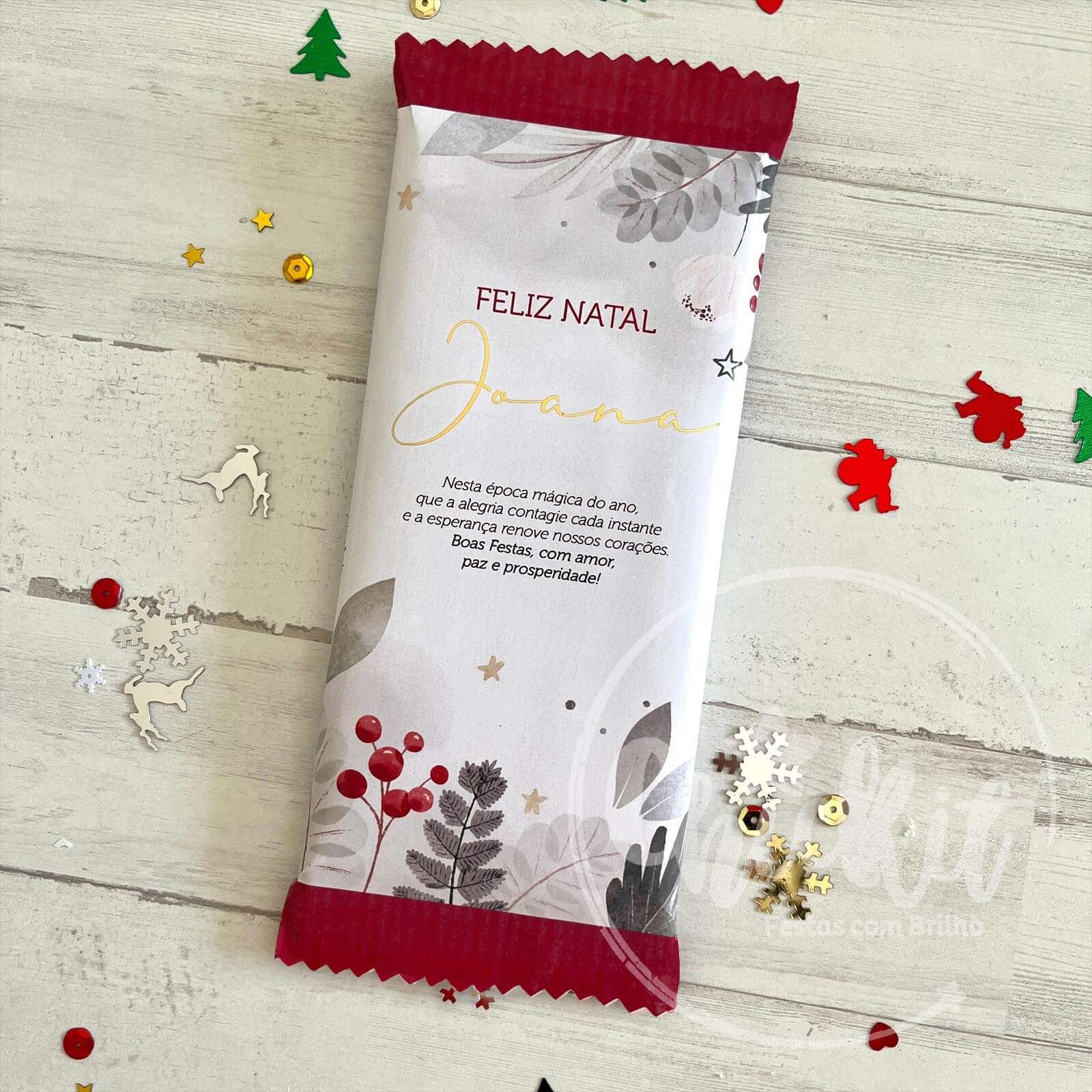 Chickit_ChocolatePersonalizado_06 Chocolate Personalizado Motivos Natal 100g - Image 1