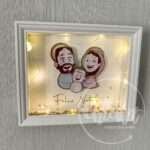 Presépio de Natal Ilustrado com Luzes LED  25x20cm - Image 2