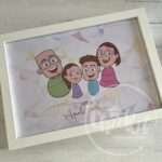 Quadro Família Personalizado Simples 21x30cm