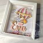 Quadro Nascimento Balão Animais