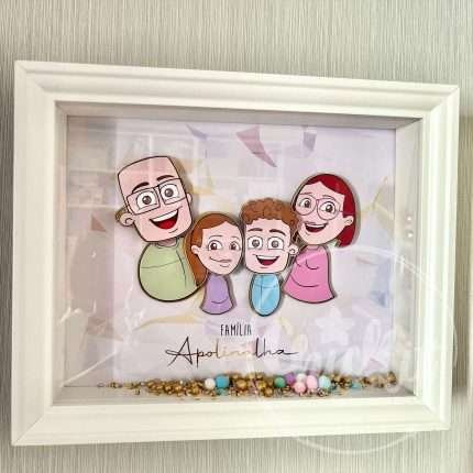 Quadro Família Personalizável em Camadas