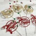 Pack toppers redondos Feliz Natal
