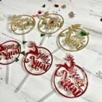 Pack toppers redondos Feliz Natal