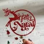 Pack toppers redondos Feliz Natal