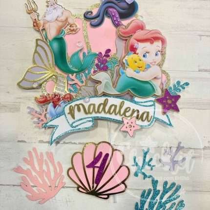 topper bolo Ariel