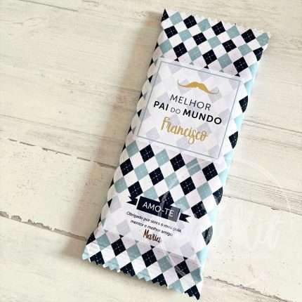 Chocolate Personalizado Melhor Pai do Mundo