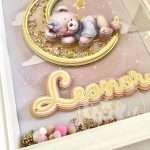 Quadro Nome Bebé 20x25cm Ursinho e Lua - Image 11