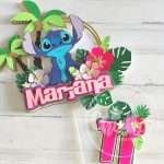 Topo de Bolo Stitch Personalizado - Image 3