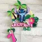 Topo de Bolo Stitch Personalizado - Image 4