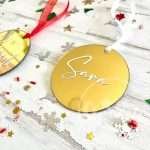 Decoração de Natal Personalizada Acrílico Espelhado 7.5cm (unidade) - Image 7