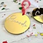 Decoração de Natal Personalizada Acrílico Espelhado 7.5cm (unidade) - Image 4