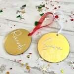 Decoração de Natal Personalizada Acrílico Espelhado 7.5cm (unidade) - Image 2