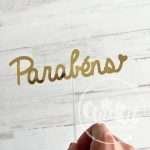 Pack 6 Topos Parabéns 16cm - Image 5