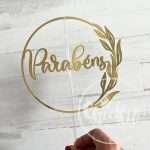 Pack 6 Topos Parabéns 16cm - Image 3