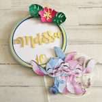 Topo de Bolo Stitch e Angel - Image 3