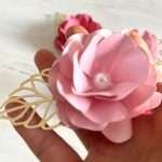 Flores de Papel com Pérola – Pack de 4 - Image 8