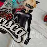 Topo de Bolo com Shaker Ladybug e Gato Noir - Image 6
