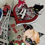 Topo de Bolo com Shaker Ladybug e Gato Noir - Image 5