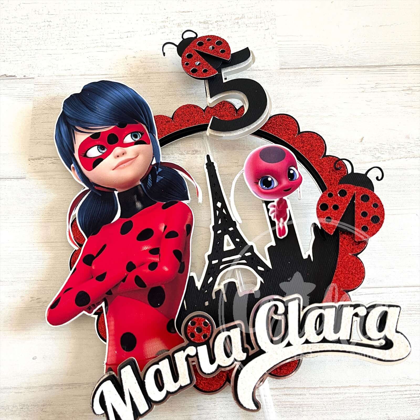 Chickit_LadyBug_01 Topo de Bolo Ladybug - Image 1