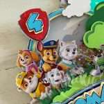 Topo de Bolo Patrulha Pata com Shaker e LED - Image 5