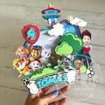 Topo de Bolo Patrulha Pata com Shaker e LED - Image 9